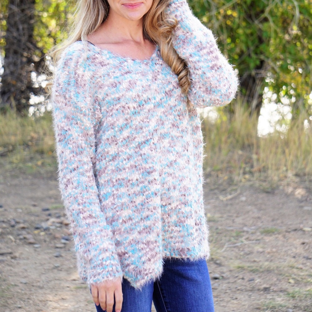 Sweet Cotton candy sweater mint